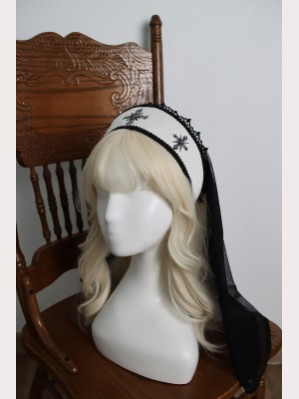 Dark Night Saintess Gothic Lolita Headdress by Alice Girl (AGL74)